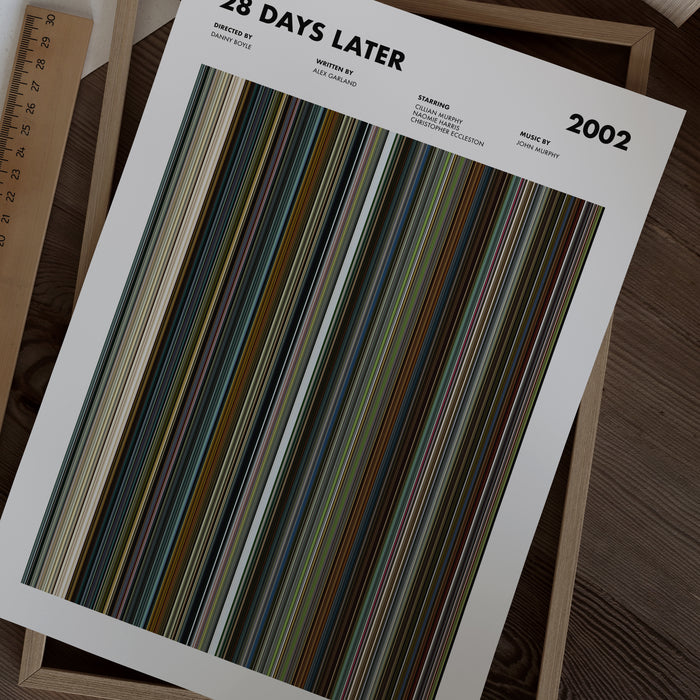 28 Days Later Movie Barcode Poster
