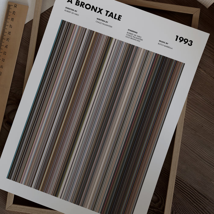 A Bronx Tale Movie Barcode Poster