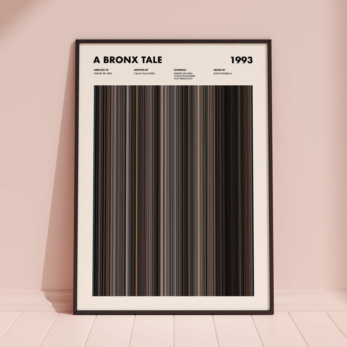 A Bronx Tale Movie Barcode Poster
