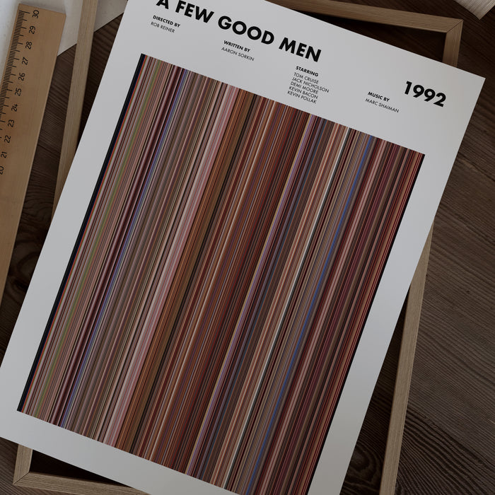 A Few Good Men Movie Barcode Poster