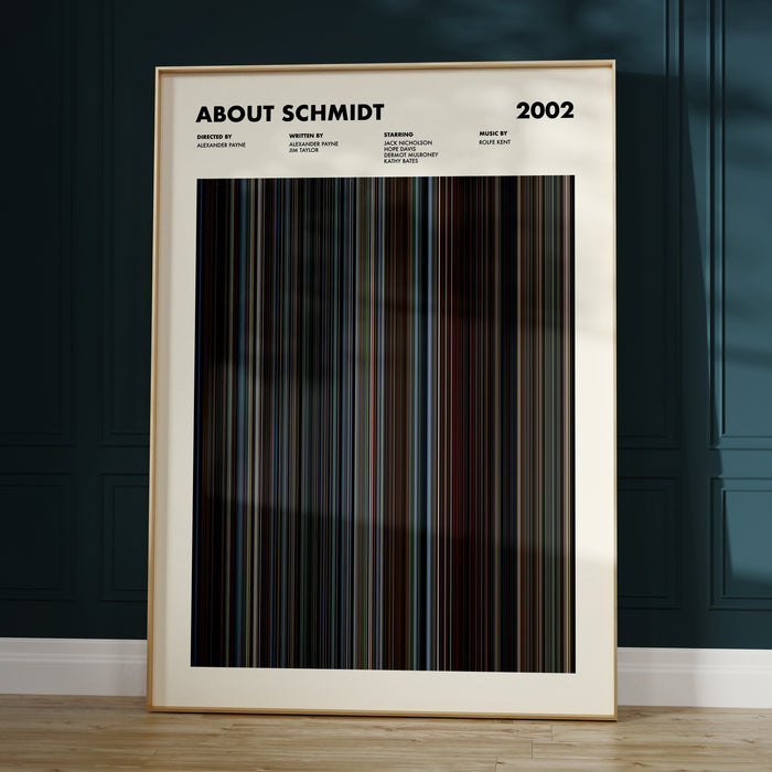 About Schmidt Movie Barcode Poster