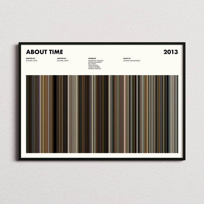 About Time Movie Barcode Poster