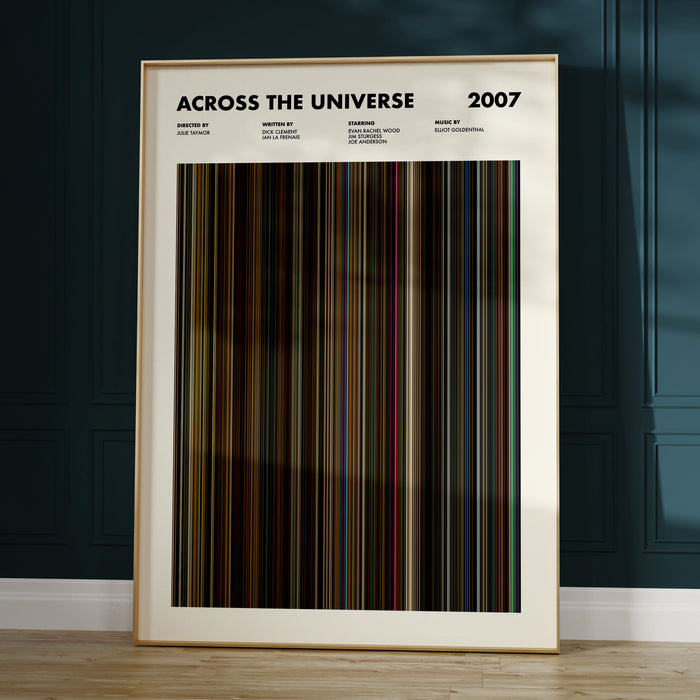 Across The Universe Movie Barcode Poster