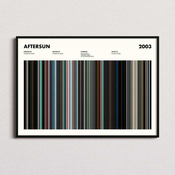 Aftersun Movie Barcode Poster