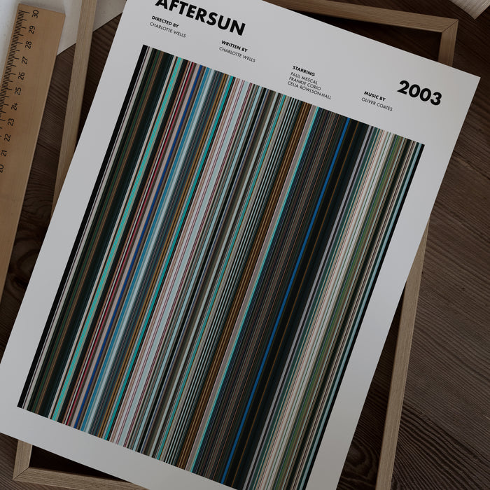Aftersun Movie Barcode Poster