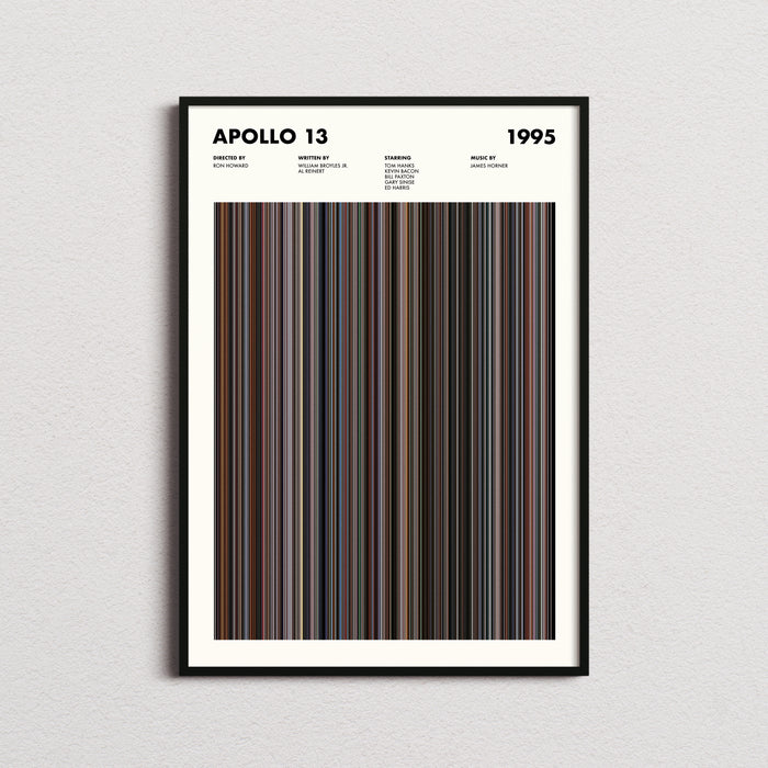 Apollo 13 Movie Barcode Poster
