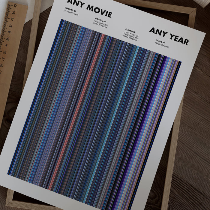 Custom Movie Barcode Poster