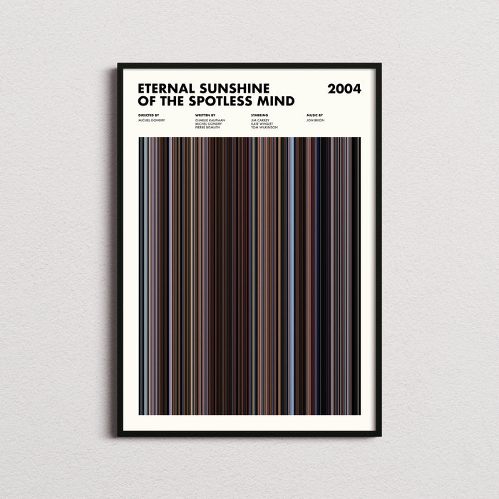 Eternal Sunshine Of The Spotless Mind Movie Barcode Poster