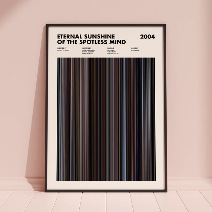 Eternal Sunshine Of The Spotless Mind Movie Barcode Poster
