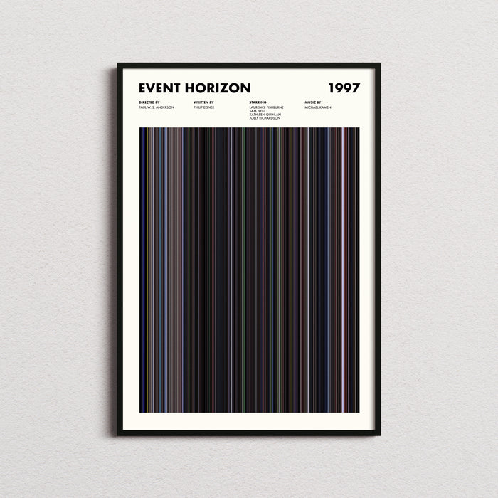 Event Horizon Movie Barcode Poster