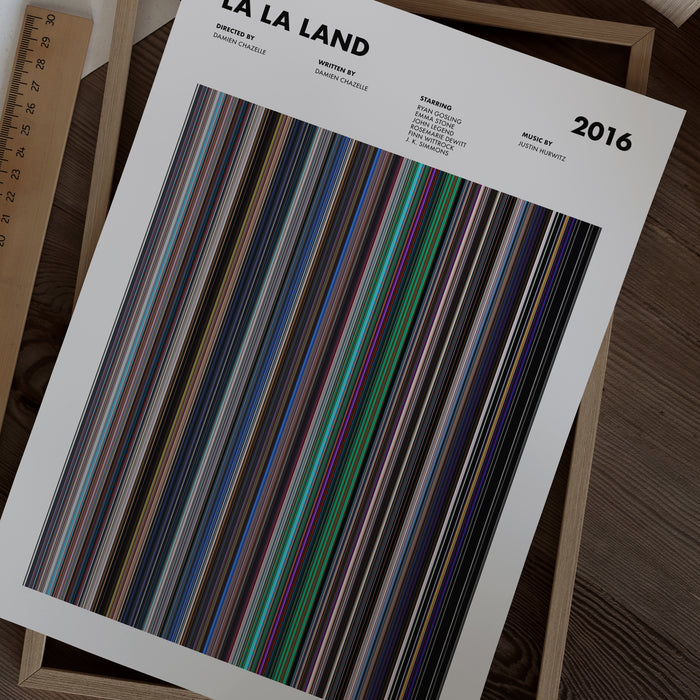La La Land Movie Barcode Poster