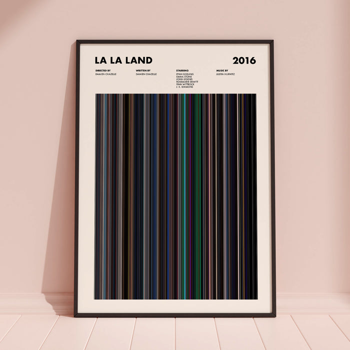 La La Land Movie Barcode Poster