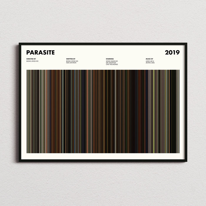 Parasite Movie Barcode Poster