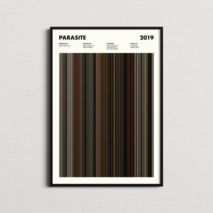 Parasite Movie Barcode Poster