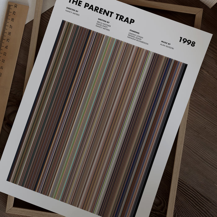 The Parent Trap Movie Barcode Poster