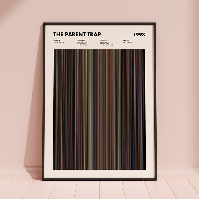 The Parent Trap Movie Barcode Poster