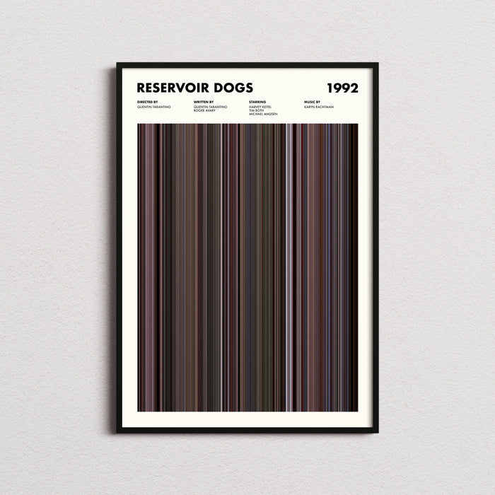 Reservoir Dogs Movie Barcode Poster