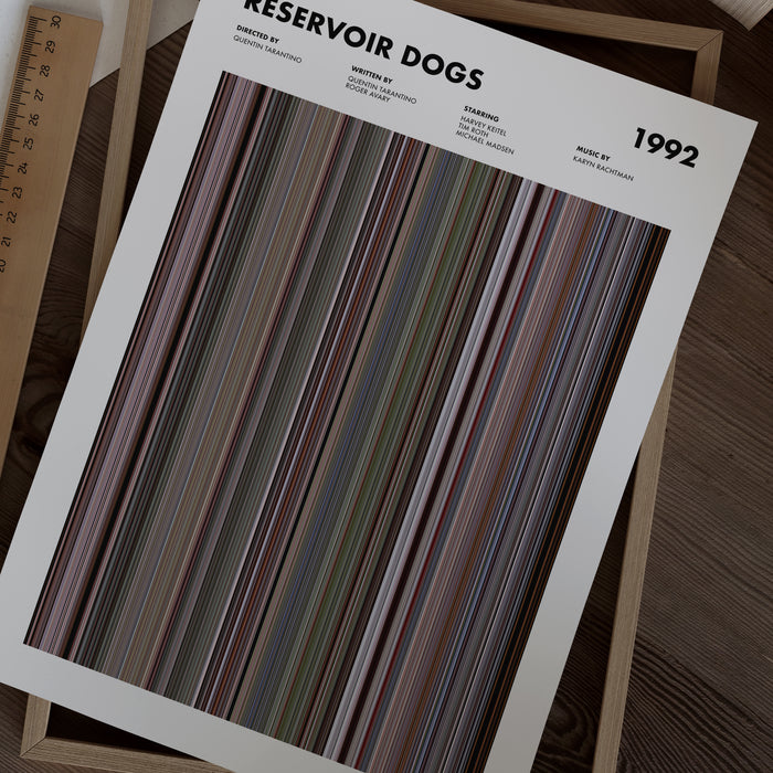 Reservoir Dogs Movie Barcode Poster