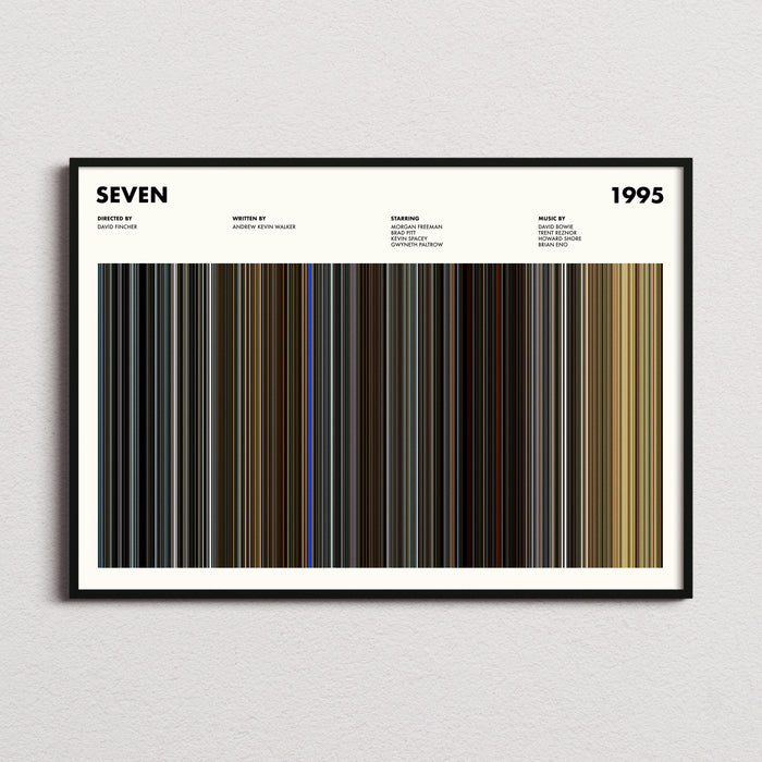 Seven Movie Barcode Poster