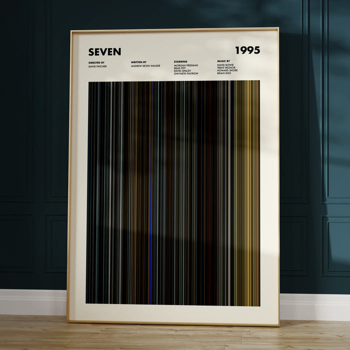 Seven Movie Barcode Poster