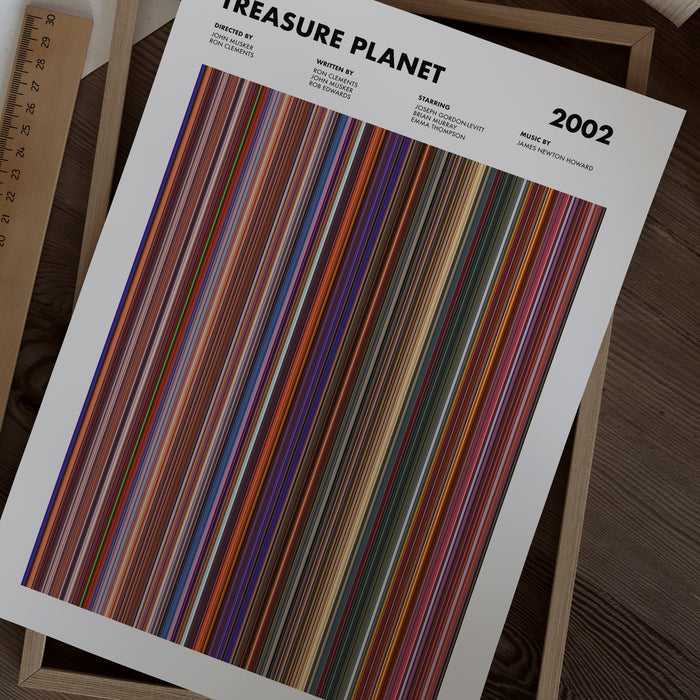 Treasure Planet Movie Barcode Poster