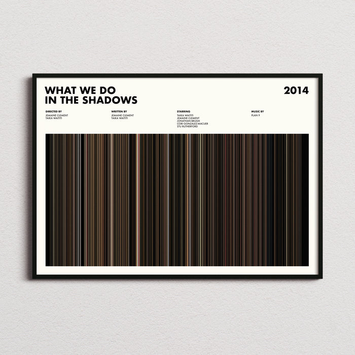 What We Do In The Shadows Movie Barcode Poster
