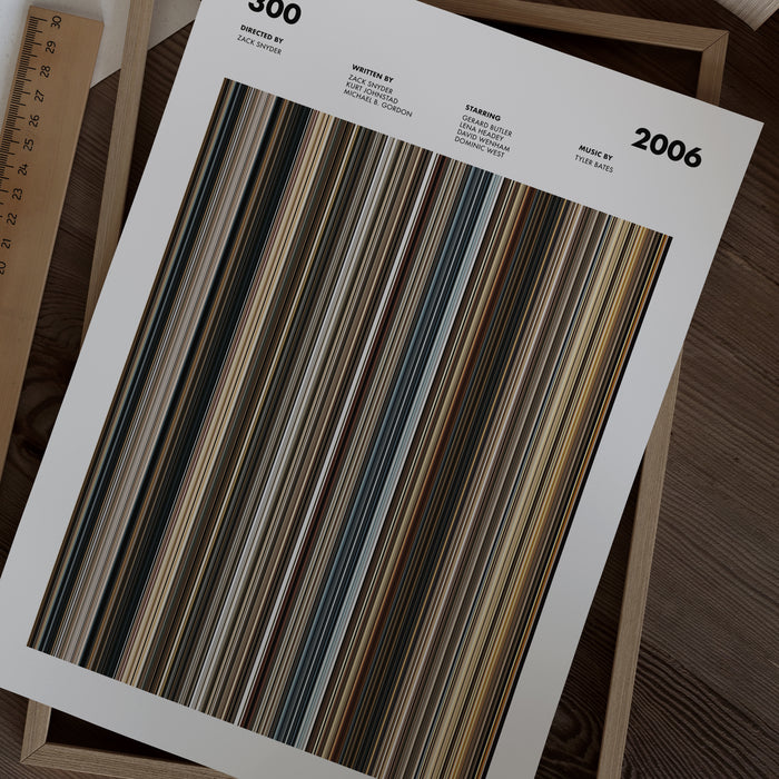 300 Movie Barcode Poster