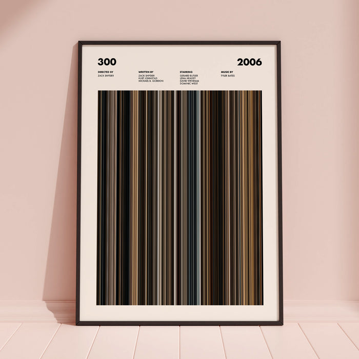 300 Movie Barcode Poster