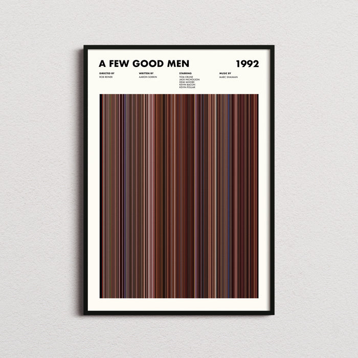 A Few Good Men Movie Barcode Poster