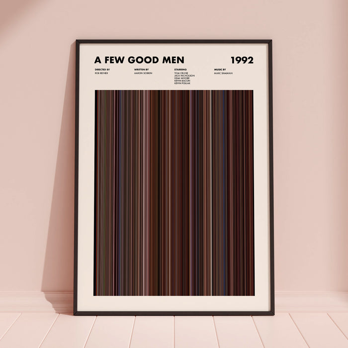 A Few Good Men Movie Barcode Poster