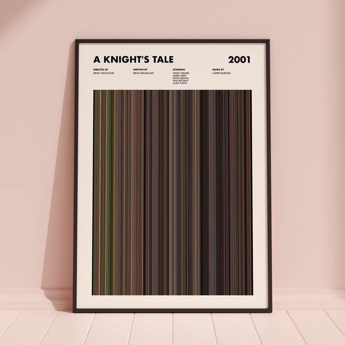 A Knight's Tale Movie Barcode Poster