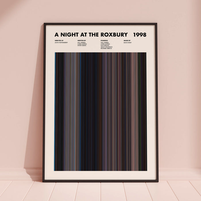 A Night At The Roxbury Movie Barcode Poster