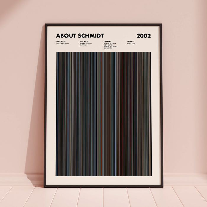 About Schmidt Movie Barcode Poster