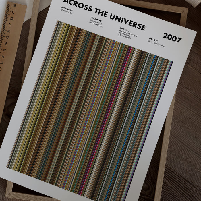 Across The Universe Movie Barcode Poster