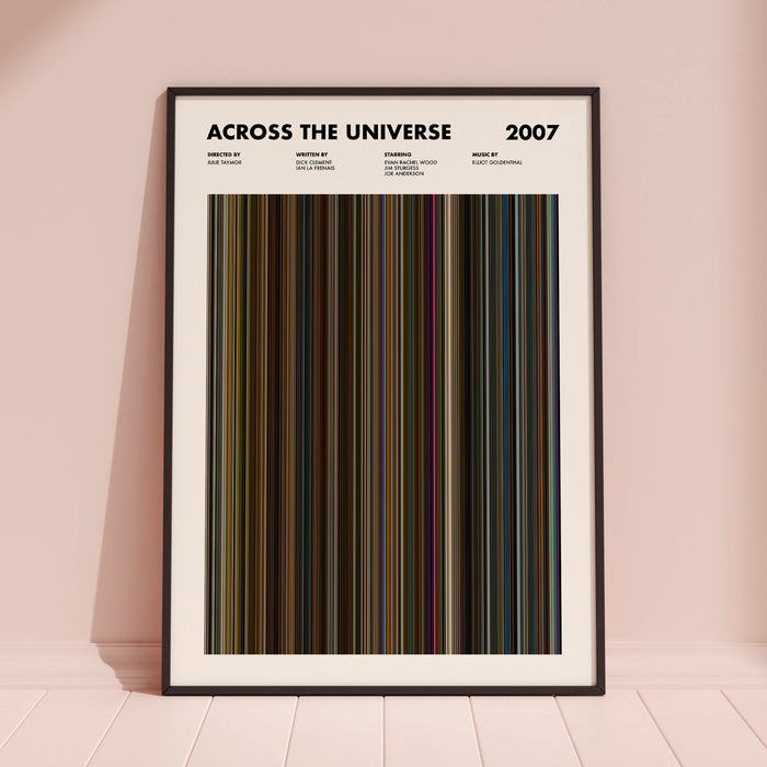 Across The Universe Movie Barcode Poster