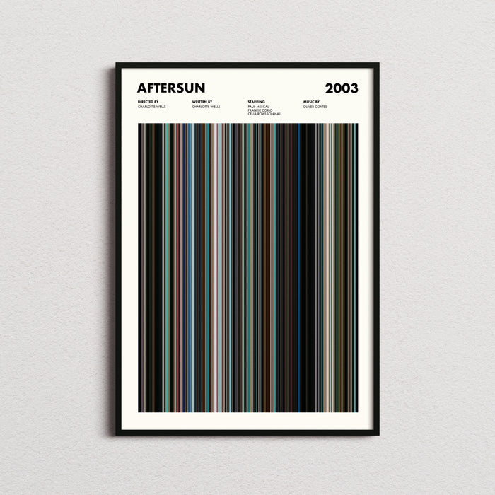 Aftersun Movie Barcode Poster