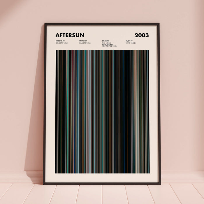 Aftersun Movie Barcode Poster