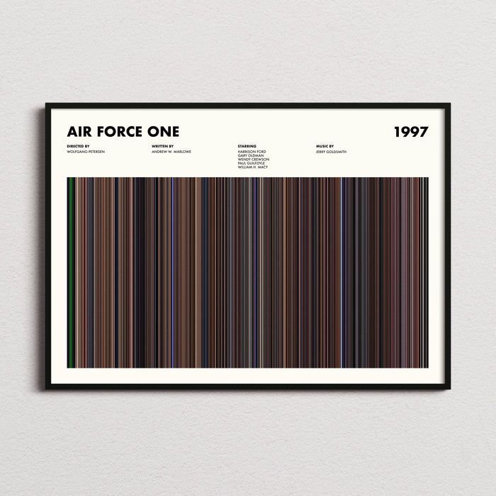 Air Force One Movie Barcode Poster