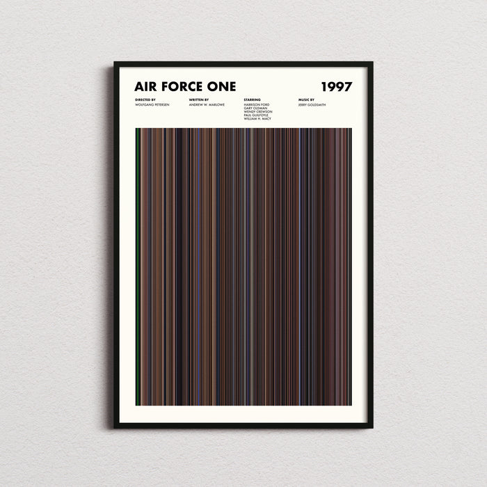 Air Force One Movie Barcode Poster