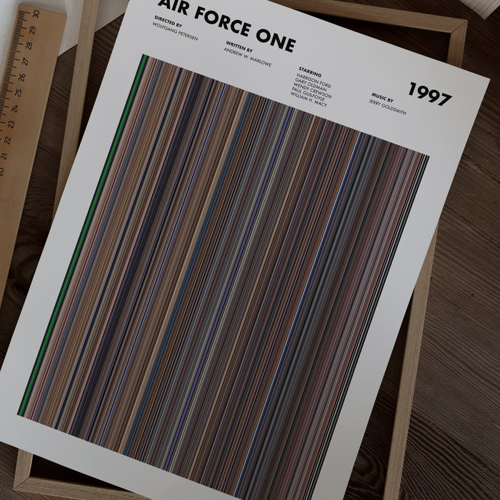 Air Force One Movie Barcode Poster