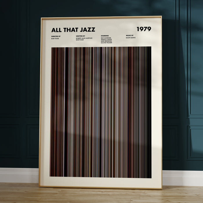 All That Jazz Movie Barcode Poster