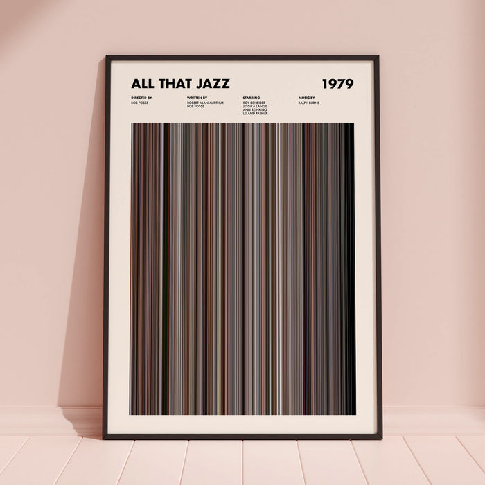 All That Jazz Movie Barcode Poster