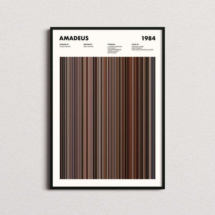 Amadeus Movie Barcode Poster
