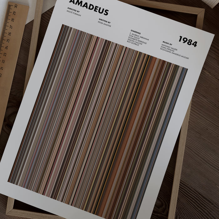 Amadeus Movie Barcode Poster
