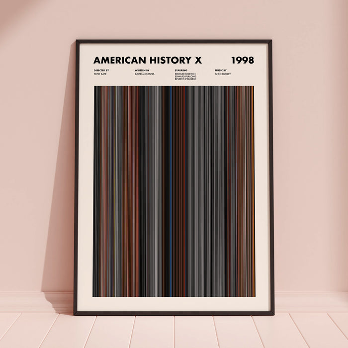 American History X Movie Barcode Poster