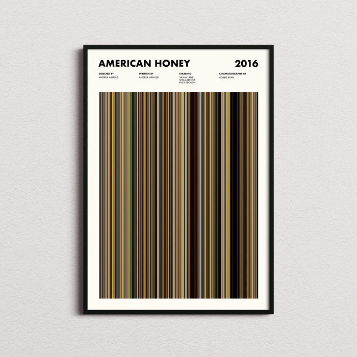 American Honey Movie Barcode Poster