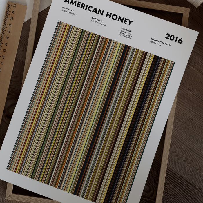 American Honey Movie Barcode Poster