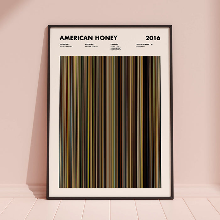 American Honey Movie Barcode Poster