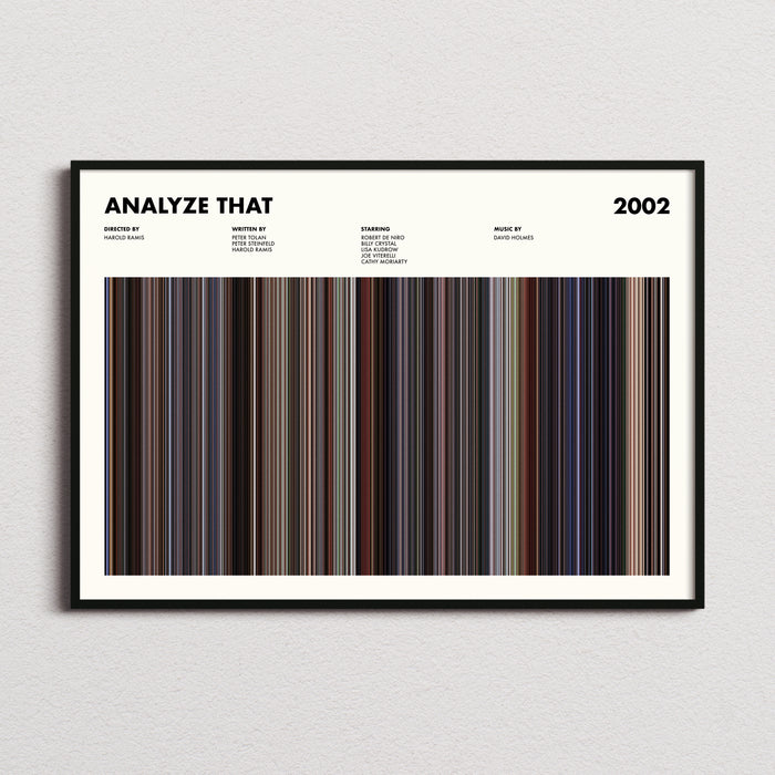 Analyze That Movie Barcode Poster