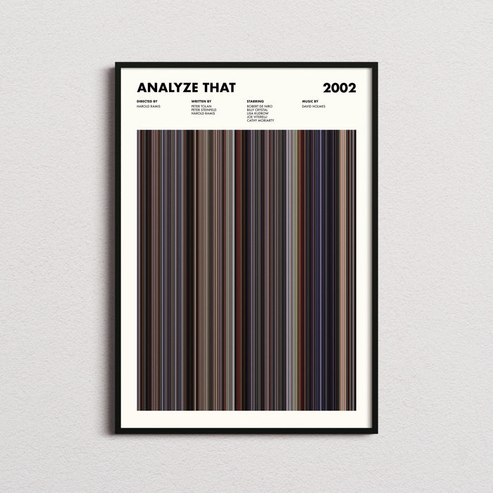 Analyze That Movie Barcode Poster